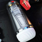 Bluetooth Connected 10 Telescopic Vibrating Intelligent Heating APP Male Stroker