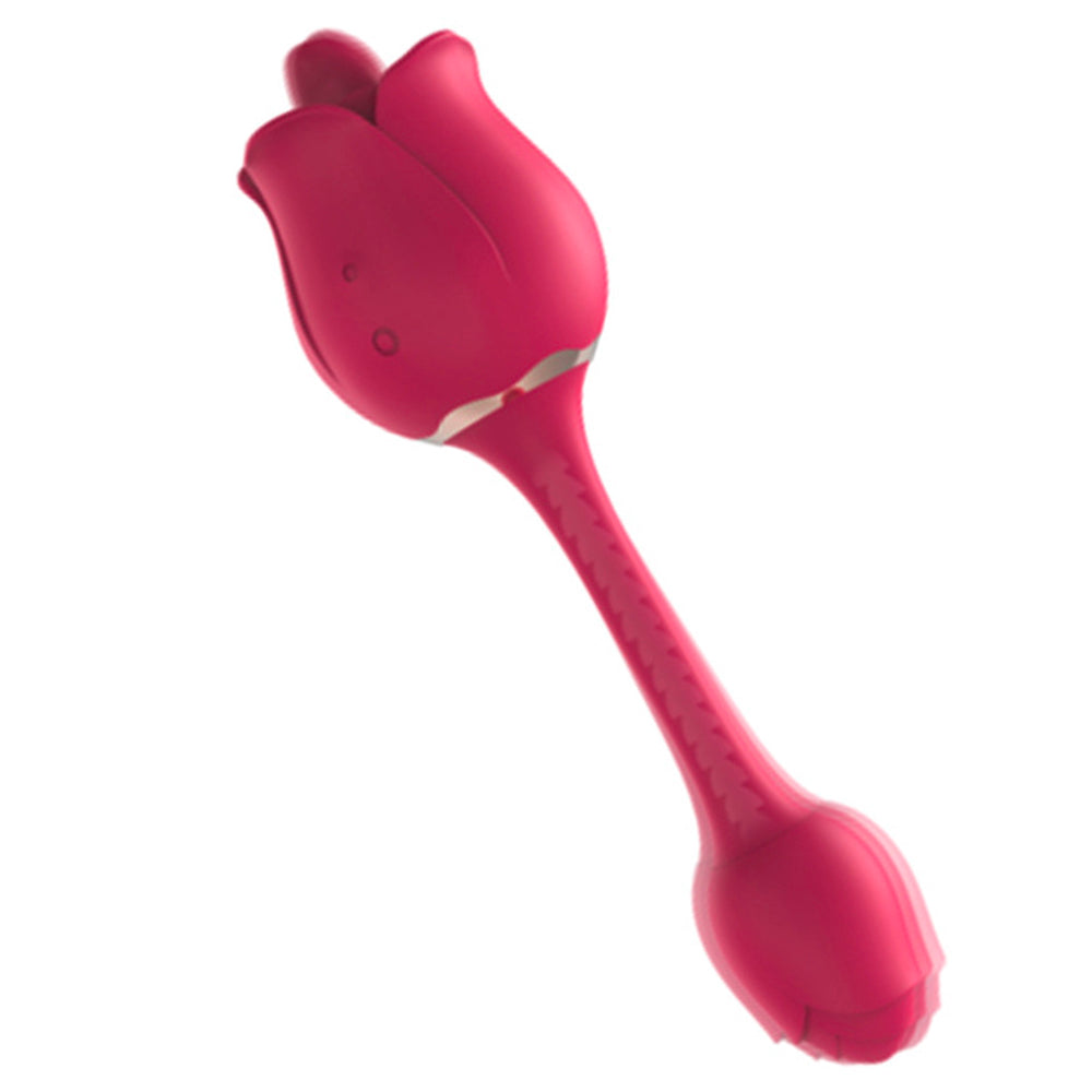 Double Head Rose Vibrator Tongue Vibrator Female Masturbator