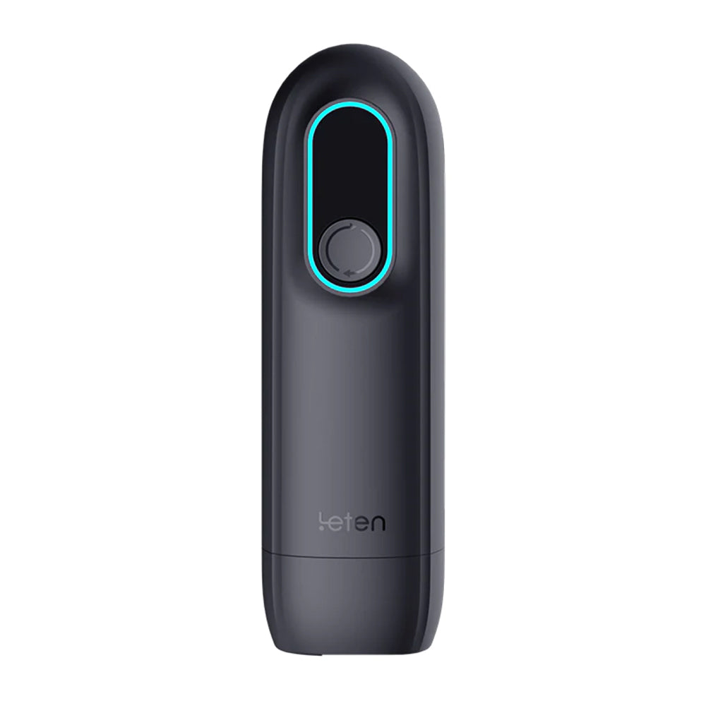 Leten – Black Hurricane Hole - 6 Modes Telescopic Suction Heating Male Stroker