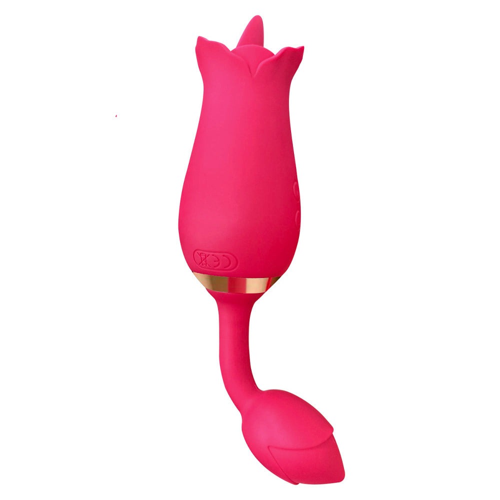 9 Vibration Modes Rose Tongue Vibrator for Women with Vibrating Egg