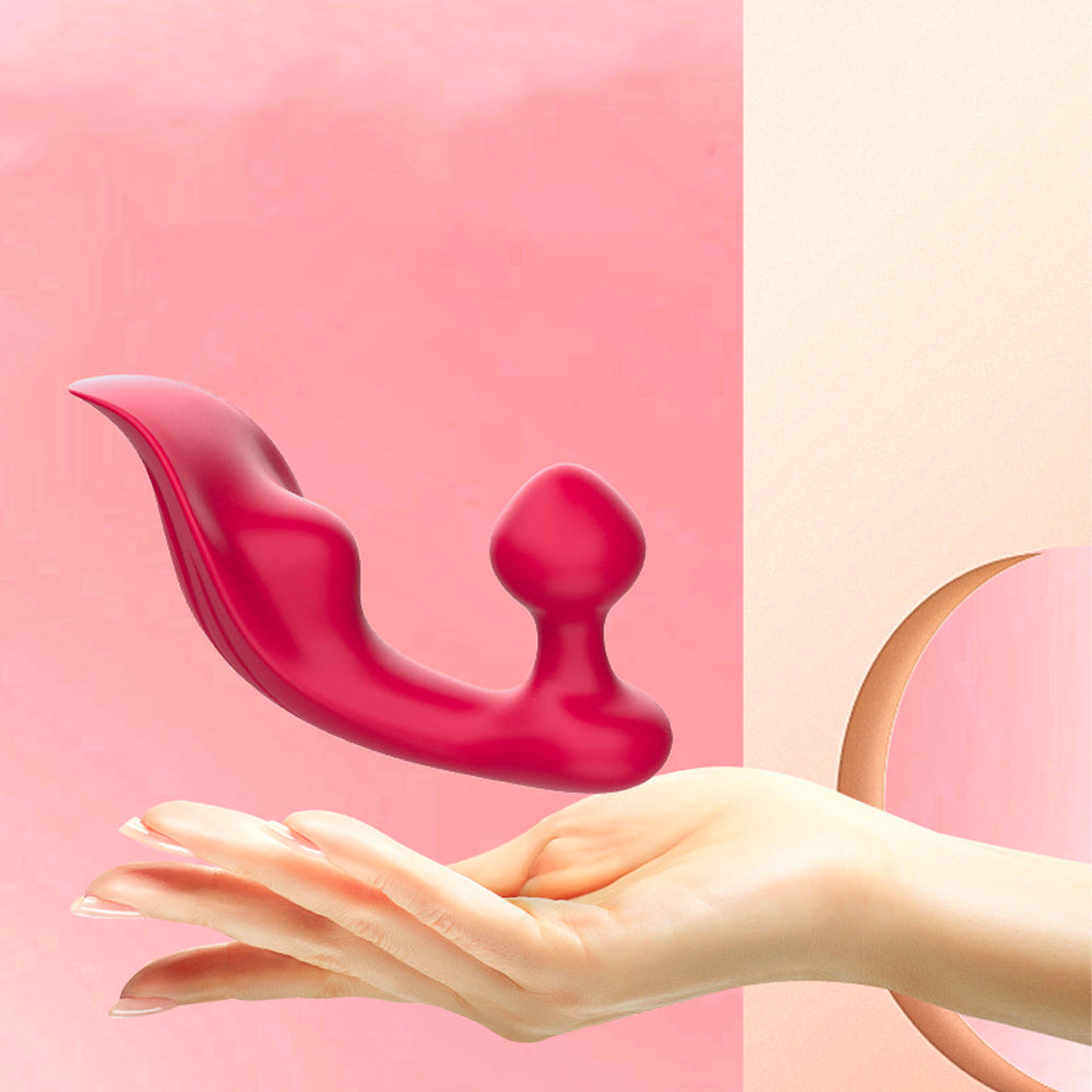 9 Band Couples Vibrator - Rechargeable Red Rose Vibrate Sex Toy