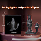 2026 New UXOL Anal Vibrators 3 Thrusting & 9 Vibrating Wireless Remote Control,  IPX7 Waterproof Prostate Massager Adult Toys