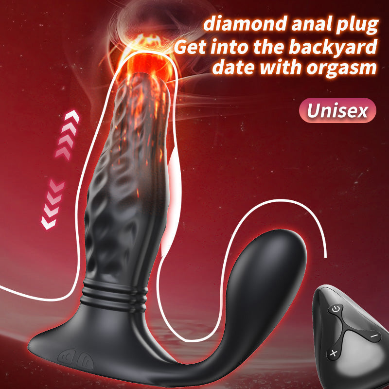 2026 New UXOL Anal Vibrators 3 Thrusting & 9 Vibrating Wireless Remote Control,  IPX7 Waterproof Prostate Massager Adult Toys