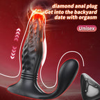 2026 New UXOL Anal Vibrators 3 Thrusting & 9 Vibrating Wireless Remote Control,  IPX7 Waterproof Prostate Massager Adult Toys