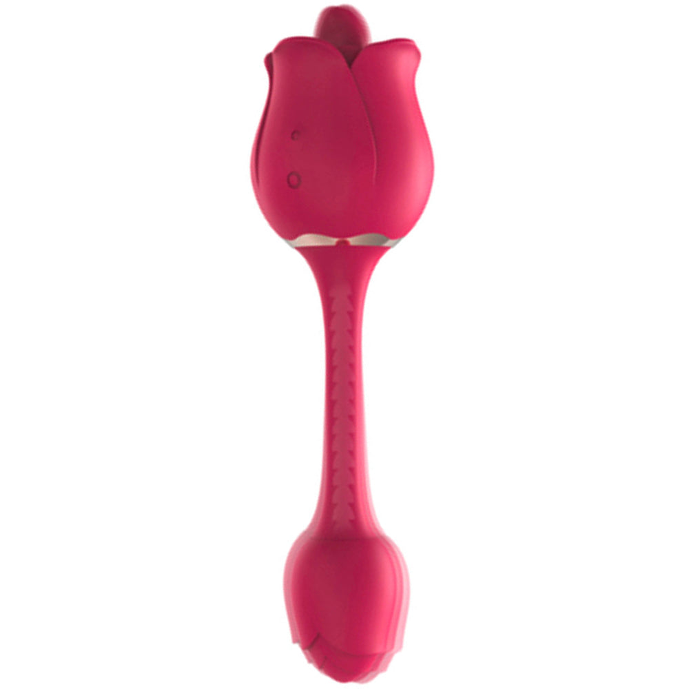 Double Head Rose Vibrator Tongue Vibrator Female Masturbator