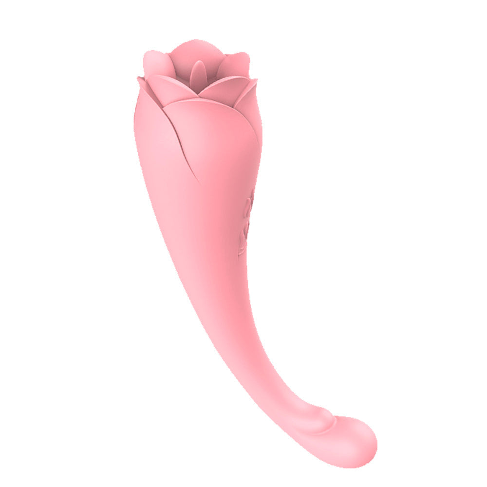 Rose Sex Toy Nipple Vibrator - Tongue Licking and Clit Sucking