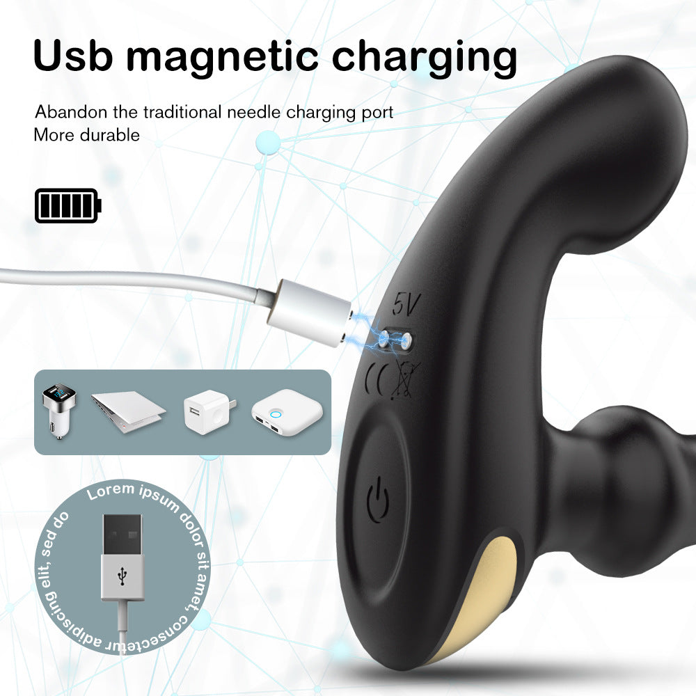Wireless Remote Control Prostate 9 Band Silicone Anal Plug