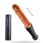 Baseball Bat 10 Vibrating & Thrusting Heating Telescopic Realistic Dildos