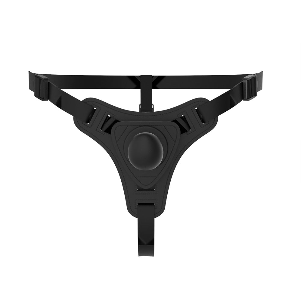 Wearing Leather Pants Style Silicone Penis Dildo
