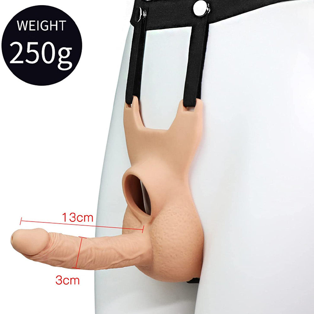 10 Frequency Vibration Wearable Silicone Dildo