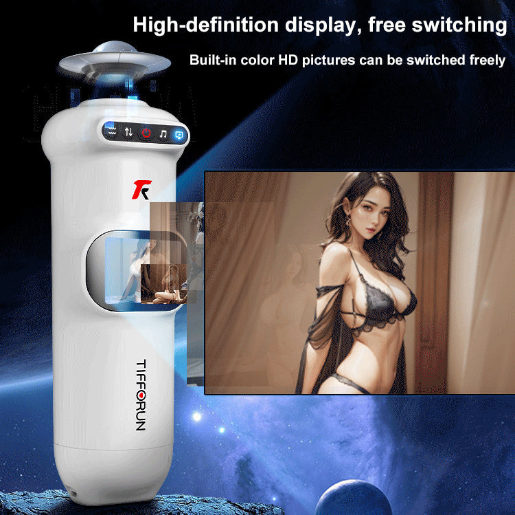 2026 New Stroker Uxol Heating 9 Vibration & 9 Thrusting Male Stroker with Moan Function, Full LCD Display Uxolclub Sex Toys for Men