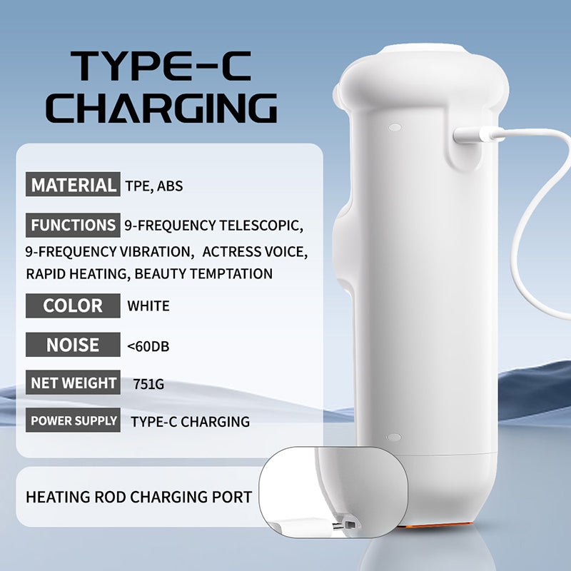 2026 New Stroker Uxol Heating 9 Vibration & 9 Thrusting Male Stroker with Moan Function, Full LCD Display Uxolclub Sex Toys for Men