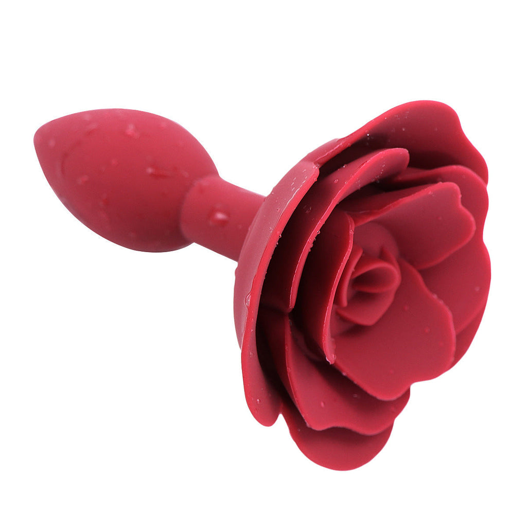 Rose Red Butt Plug Training Butt Plug Backyard Sex Toys