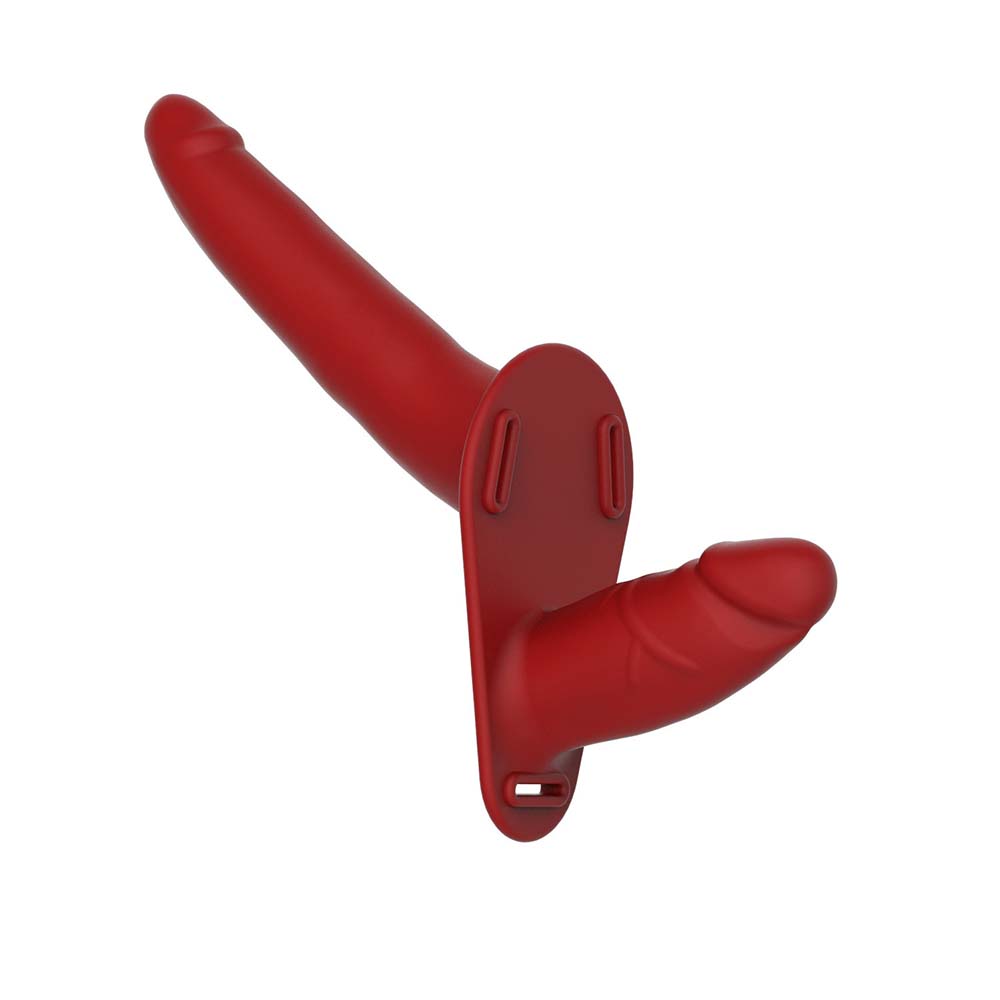 Double Scalp Pants Wear Female Masturbation Device Silicone Dildo