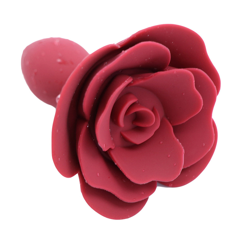 Rose Red Butt Plug Training Butt Plug Backyard Sex Toys
