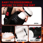 2026 Newest Male Handheld Stroker With 9 Telescopic Vibration LED Display Intelligent Heating Voice