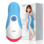 Leten 10 Vibrating Male Stroker Smart Warmer Tongue Licking Blowjob Toy