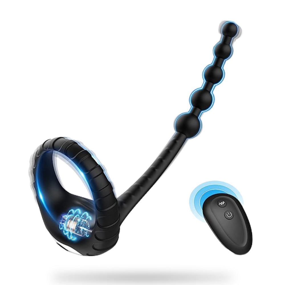 3 in 1 Penis Ring 10 Vibration Frequency Remote Control