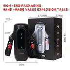 2026 Newest Male Handheld Stroker With 9 Telescopic Vibration LED Display Intelligent Heating Voice