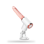 7-Frequency Telescopic Vibration Heated Female Masturbation Pistol Dildo