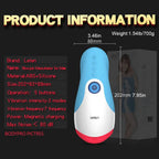 Leten 10 Vibrating Male Stroker Smart Warmer Tongue Licking Blowjob Toy