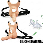 10 Frequency Vibration Wearable Silicone Dildo