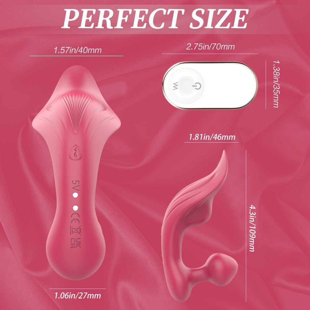 9 Band Couples Vibrator - Rechargeable Red Rose Vibrate Sex Toy