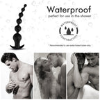 Uxol 9 Frequency Vibrating Silicone Anal Bead Charging Butt Plug