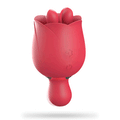2 in 1 Rose Sex Toy for Women Clit Tongue Licking Rose Vibrator