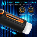 Variable Speed 10 Thrusting 4 Sucking Male Stroker Heating Voice Blowjob Toys