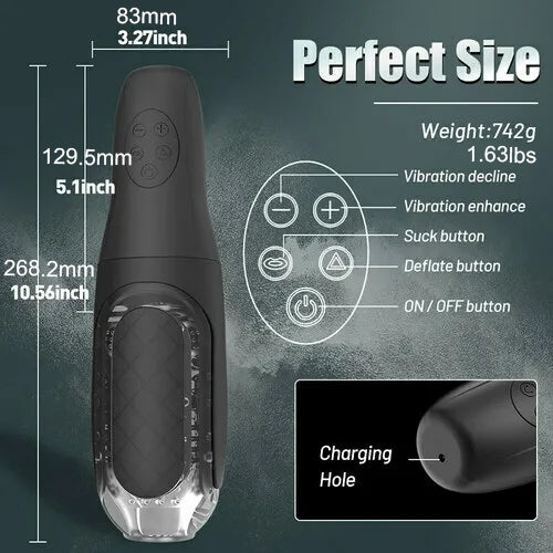 Luoge Carp 10 Thrilling Vibration 4 Sucking Fully Automatic Deep Throat Male Stroker