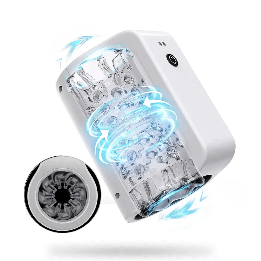 TurboPulseⅢ 7 Rotation Modes & Thrusting 2 in 1  Vibrating Male Stroker