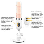 Remote Control Automatic 7-Frequency Telescopic Vibration Intelligent Heating Dildo