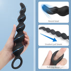 Extra Llong Vibrating Bead Butt Plug