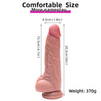 8 Inch Double Layer Liquid Silicone Dildo