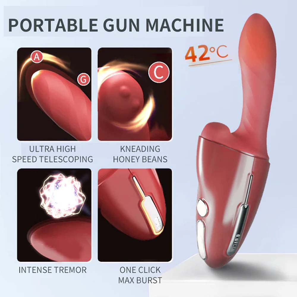 UXOL -3In1 Wireless Remote Control Wearable Telescopic Vibrating Intelligent Heated Dildo