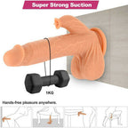 4 in 1 Clitoral Stimulation Suction Cup Realistic Dildo 8.7 Inch
