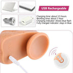 4 in 1 Clitoral Stimulation Suction Cup Realistic Dildo 8.7 Inch