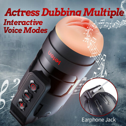 Leten Grenade Blowjob Simulator 10 Vibrating 2 in 1 Fleshlight & Pussy Pocket APP Control
