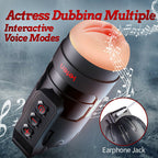 Leten Grenade Blowjob Simulator 10 Vibrating 2 in 1 Fleshlight & Pussy Pocket APP Control
