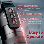 Leten Grenade Blowjob Simulator 10 Vibrating 2 in 1 Fleshlight & Pussy Pocket APP Control