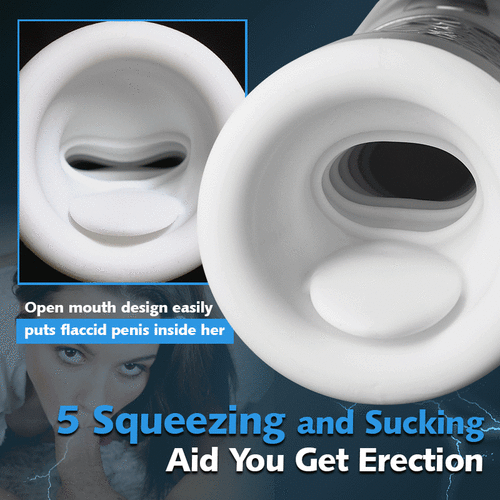 LUOGE 10 Vibrating 5 Sucking Male Stroker with Heating and Voice