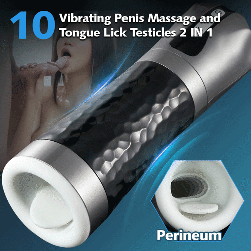 LUOGE 10 Vibrating 5 Sucking Male Stroker with Heating and Voice