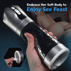 LUOGE 10 Vibrating 5 Sucking Male Stroker with Heating and Voice