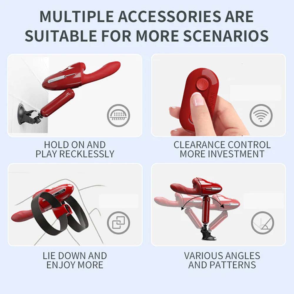 UXOL -3In1 Wireless Remote Control Wearable Telescopic Vibrating Intelligent Heated Dildo
