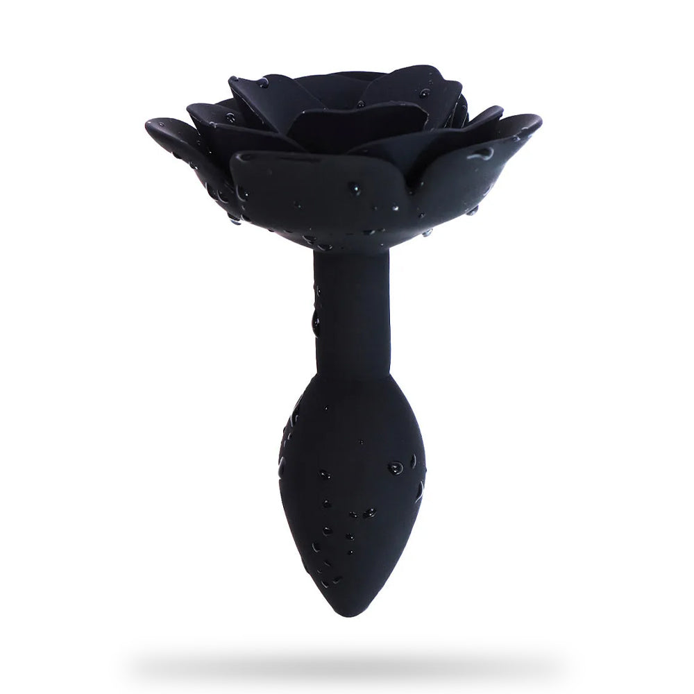 Rose Black Butt Plug Training Anal Plug Sex Toy