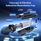 Leten Submarine Telescopic Vibration Sound Male Stroker