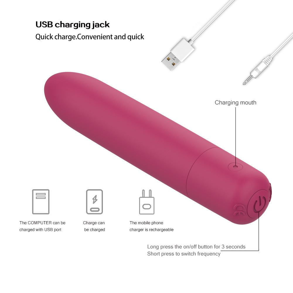 Rechargeable Bullet Mini Vibrator Female Masturbator