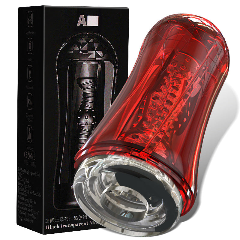 Red Eagle 10 Vibrations Air Pressure Sucking Electric Male Stroker Transparent Soft for Penis Stimulation