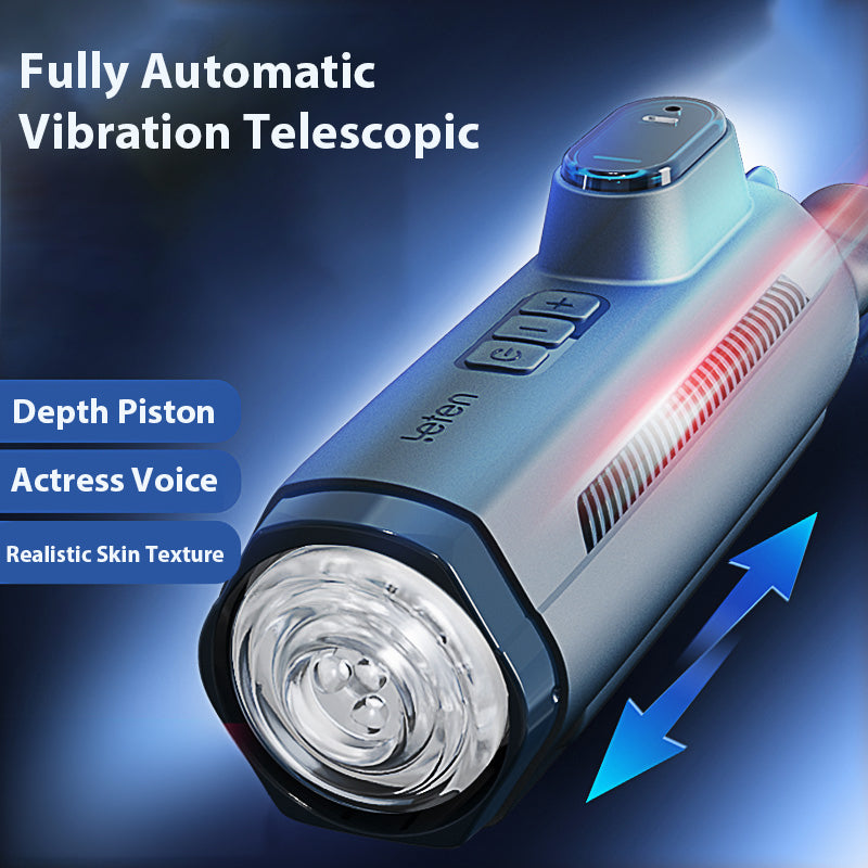 Leten Submarine Telescopic Vibration Sound Male Stroker